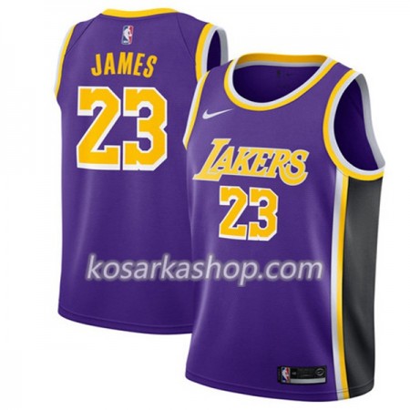 Dres Los Angeles Lakers Lebron James 23 Nike 2018-19 Ljubičasta Swingman